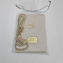 Kahverengi Tül Keseli İpek Set