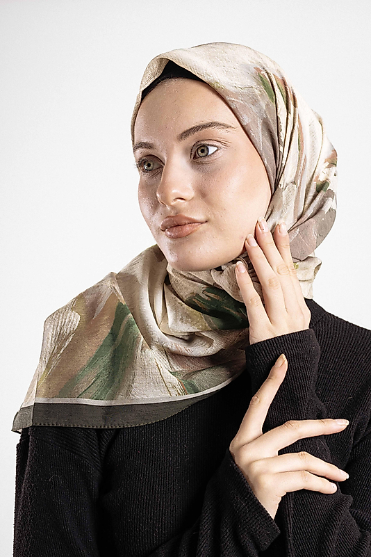 SPRİNG EŞARP DESEN-1