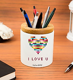 MİRACİX BS08 Seramik Kalemlik Kişiye Özel