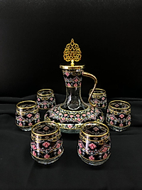 7 Parça Zemzem Seti Siyah Kilim