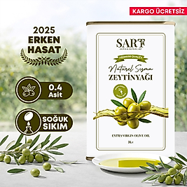 Erken Hasat Soğuk Sıkım Zeytinyağı - 3 LT Teneke