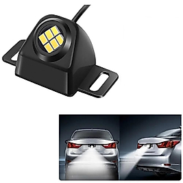 QUALITY 12V&24V İLAVE ÜNİVERSAL GERİ VİTES AYDINLATMASI SİYAH KAPLAMA 3,5CMX5,7CM