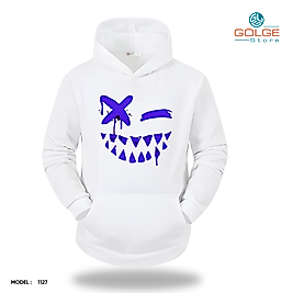 Haylaz Emoji Görselli Slimfit Kapüşönlu Hoodie Erkek kadın Sweatshirt