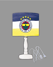 Minibabyrooms Fenerbahçe Desenli Ahşap Oyma Ayak Abajur