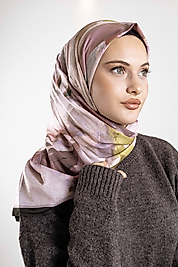 Desenli Soft Eşarp Koleksiyonu Pastel Desen-1