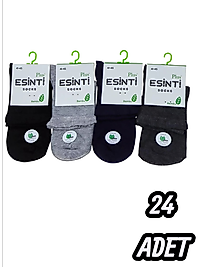 Erkek Esinti Bambu Konç Patik 24 Adet