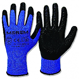 MEŞEM ZEBRA ELDİVEN MAVİ SİYAH 1/2