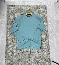 Bisiklet yaka sweatshirt mint rengi (kod 1024)