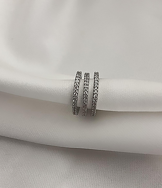 Taş Detaylı Ear Cuff