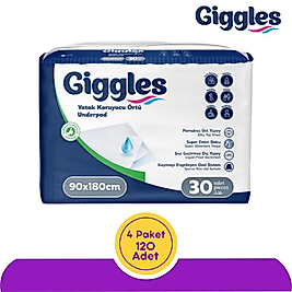 Giggles Yatak Koruyucu Örtü (90x180 cm) 120 Adet