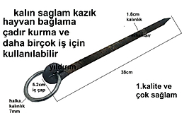 KAZIK HAYVAN BAĞLAMA KAZIĞI ÇADIR KAZIĞI ÇİVİ KAZIK