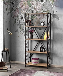 Dekoratif Metal Kitaplık