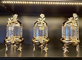 ÜÇLÜ LUX GOLD KAVANOZ TAKIMI