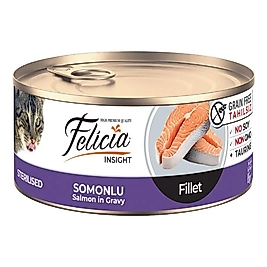 Felicia Somonlu Kısır Kedi Yaş Mama Konserve