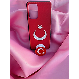 Samsung Galaxy A72 Ay Yıldız Baskılı Telefon Kılıfı
