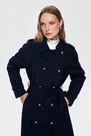 QUZU KOLU APOLET DETAYLI TRENCH