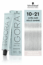 İGORA ROYAL ABSOLUTE SAÇ BOYASI 60 ML. (10-21 ULTRA SARI KÜLLÜ SANDRE)