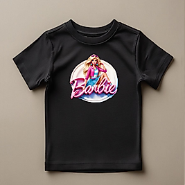 Barbie Baskılı Normal Kalıp  Çocuk Tişört