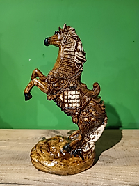 MERCAN MOBİLYA AKSESUAR,ŞAHLANAN AT, Polyester Dekoratif Biblo, hediyelik eşya28 CM