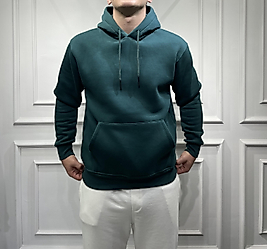 Kanguru Kapüşonlu Sweatshirt Nefti - 2002S