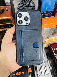İphone 11 Kartlıklı Standlı Deri Telefon Kılıfı Lacivert