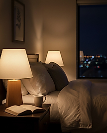 Dekoratif Seramik Altıgen Piramit Kızıl Kahve  AB015