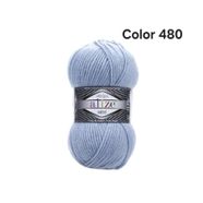 ALİZE SUPERLANA MİDİ COLOR 480-AÇIK MAVİ