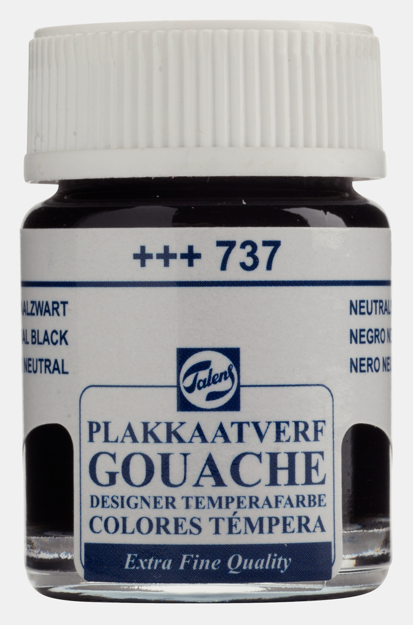 Talens Guaj Boya 16 ML 737 - Siyah