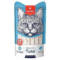 Wanpy Ton Balıklı Likit Creamy Kedi Ödülü 25 x 14 Gr