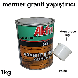 MERMER YAPIŞTIRICI GRANİT TEZGAH LAVABO YAPIŞTIRICI 1KG KALİTELİ ÇİFTLİ