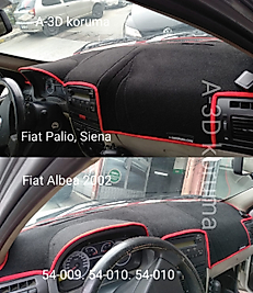 Fiat Siena 2005 - 2012 Konsol Torpido 3D Koruma