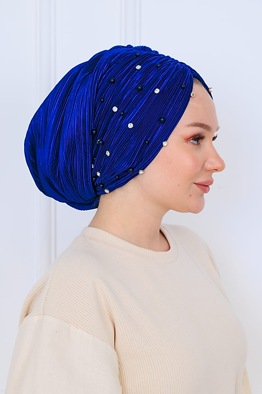 drapeli dolgulu piliseli ön işlemeli bone