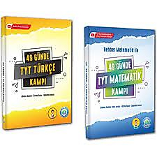 Rehber Yayınları ile 49 Günde TYT Matematik Türkçe Kampı Set 2 Kitap