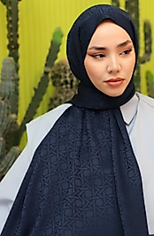 SİLK HOME DELUXE ŞAL LACİVERT