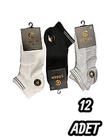 Erkek Çöğen Dikişsiz Patik 12 Adet