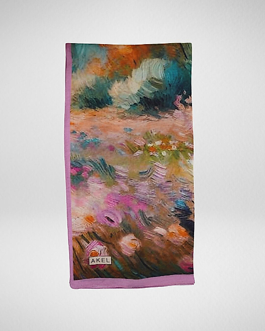 Spring Eşarp Suluboya Desen