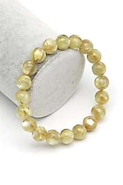 Sarı Lepidolit Doğaltaş Bileklik 10 mm Küre