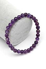 Ametist Doğaltaş Bileklik 6 mm Küre