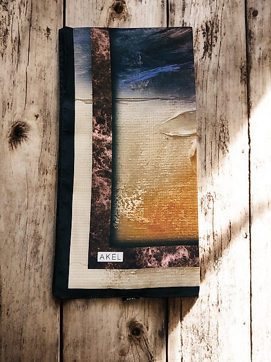 Akel Digital Kristal Eşarp  Pastel  Desen