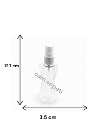 50 cc  Elmas  Plastik Şişe Sprey kapaklı