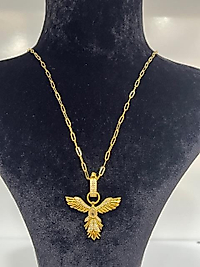 Anka kuşu çelik kolye