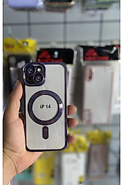 İphone 14 Magsafe Lens Korumalı Telefon Kılıfı