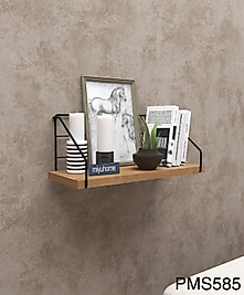 PARMEVA DEKORATİF SİYAH DUVAR RAFI 22*12*40 cm