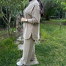 Modal eşofman takım/bej