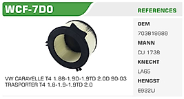 VW CARAVELLE T4 1.88-1.9D-1.9TD 2.0D 90-03   TRASPORTER T4 1.8-1.9-1.9TD 2.0