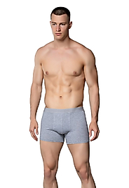 Gümüş 4018 Erkek Likralı Boxer Gri
