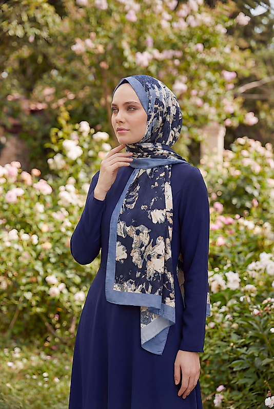 Spring Çiçekli Desenli Şal