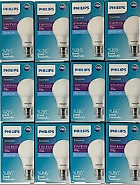 Philips E-27 Duylu 8 Watt Beyaz Işık LED Ampul ( 12'li Paket )