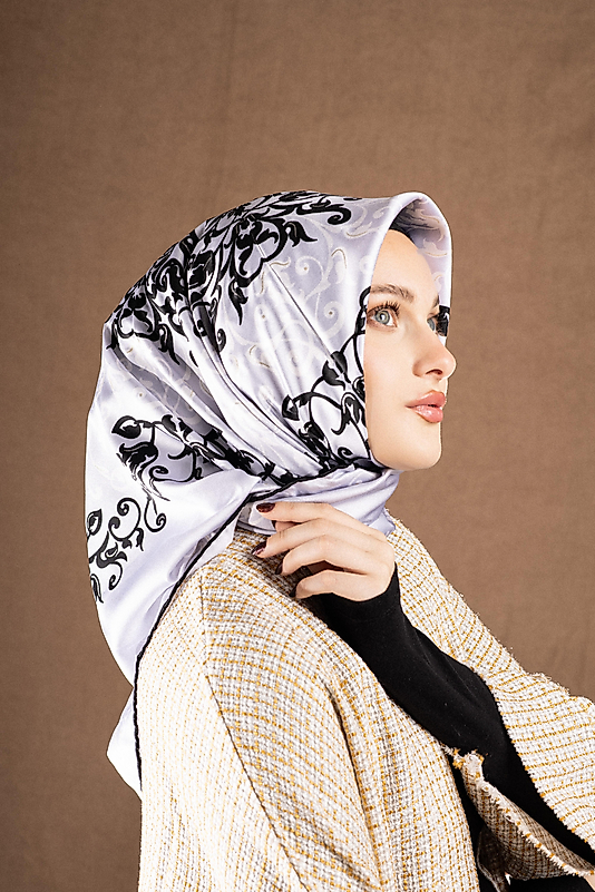 Varaklı Saten Eşarp