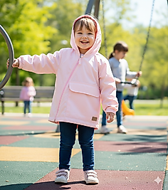 1 - 4 Yaş Arası Kız Çocuk Tarz Yağmurluk